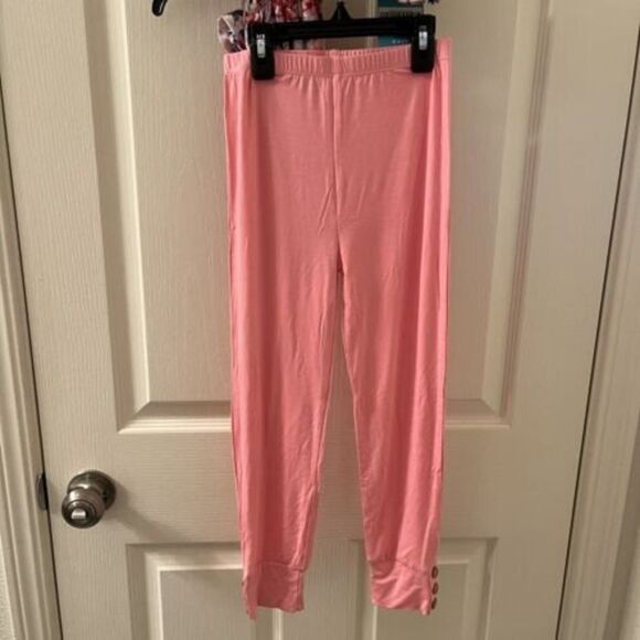 Posh Peanut Pink Vivienne Ruffled Cap Sleeve Peplum Legging Set Girls Size 9 NWT - Picture 7 of 11